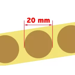 Zálepky na terč - hnedé